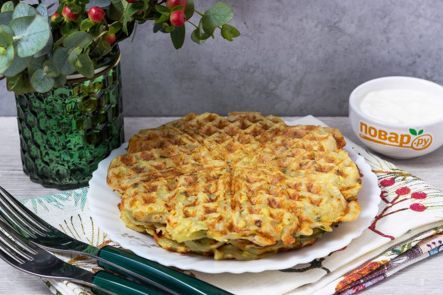 Картофельные драники в вафельнице