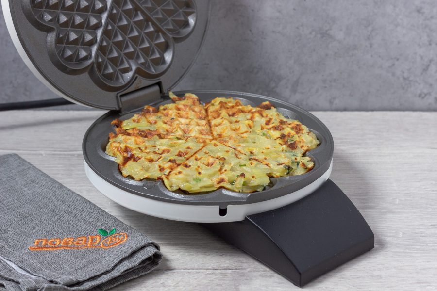 Картофельные драники в вафельнице