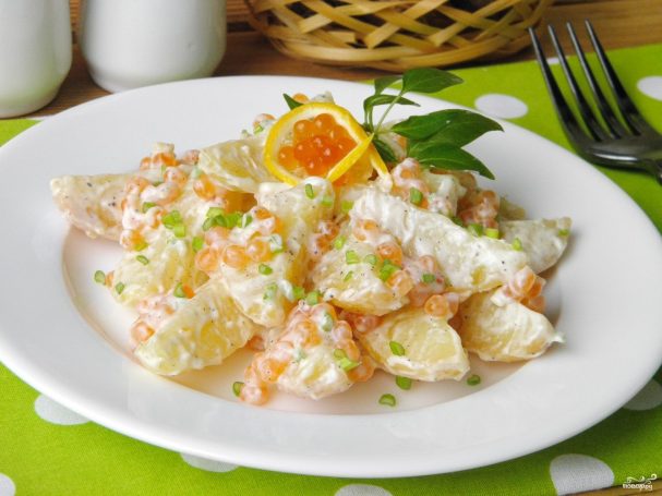 Салат с икрой