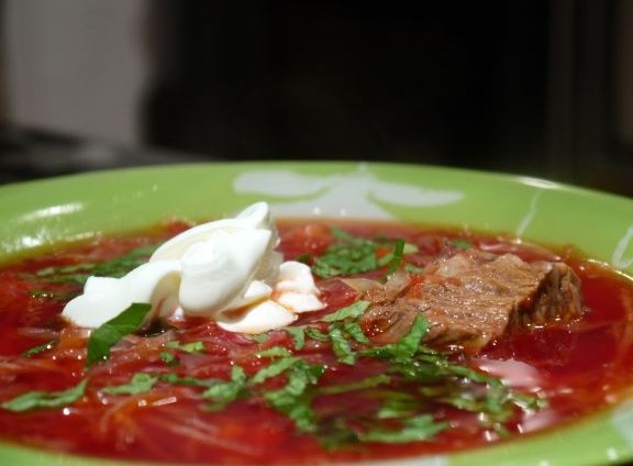 Вкусный борщ с говядиной