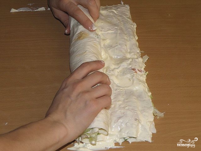 Лаваш с семгой