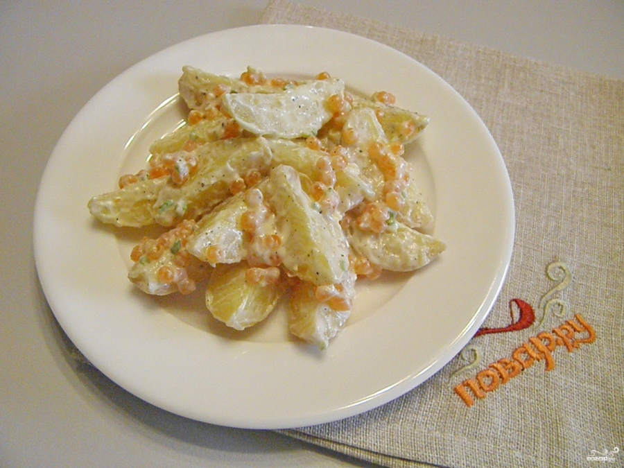 Салат с икрой
