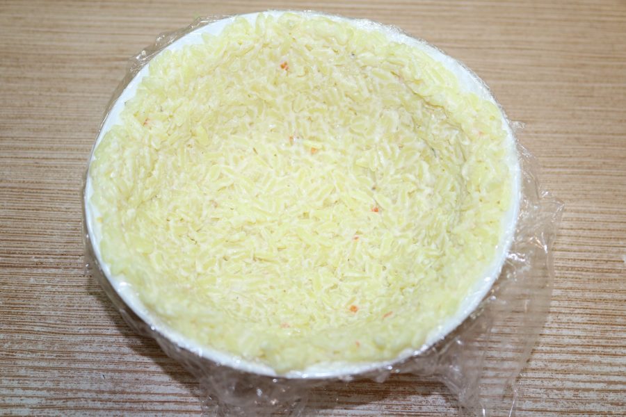 Рисовый салат на Новый год Свиньи