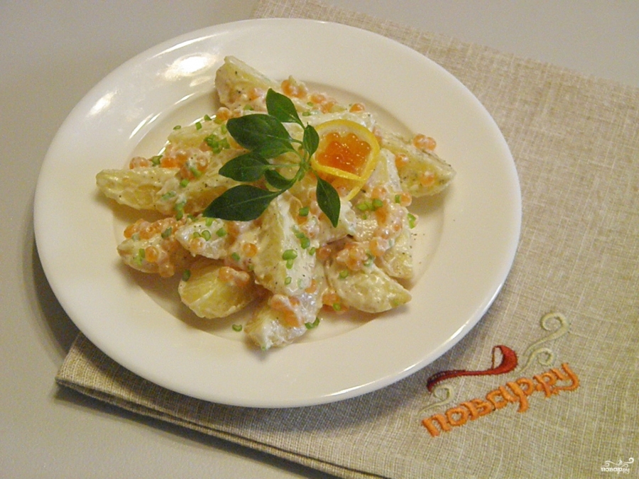 Салат с икрой