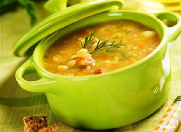 Вкусный гороховый суп без мяса
