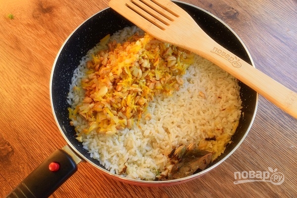 Морковный рис на гарнир