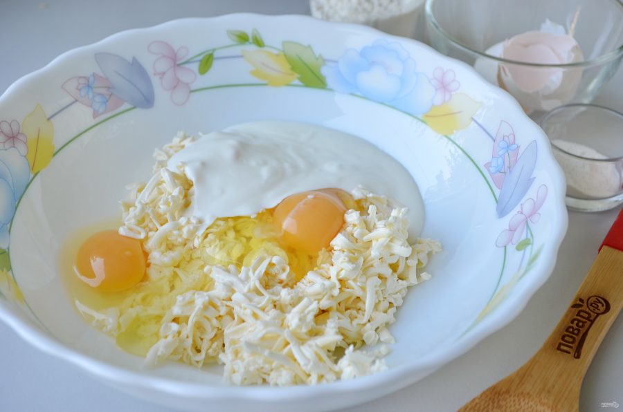Закусочные кексы из плавленного сырка