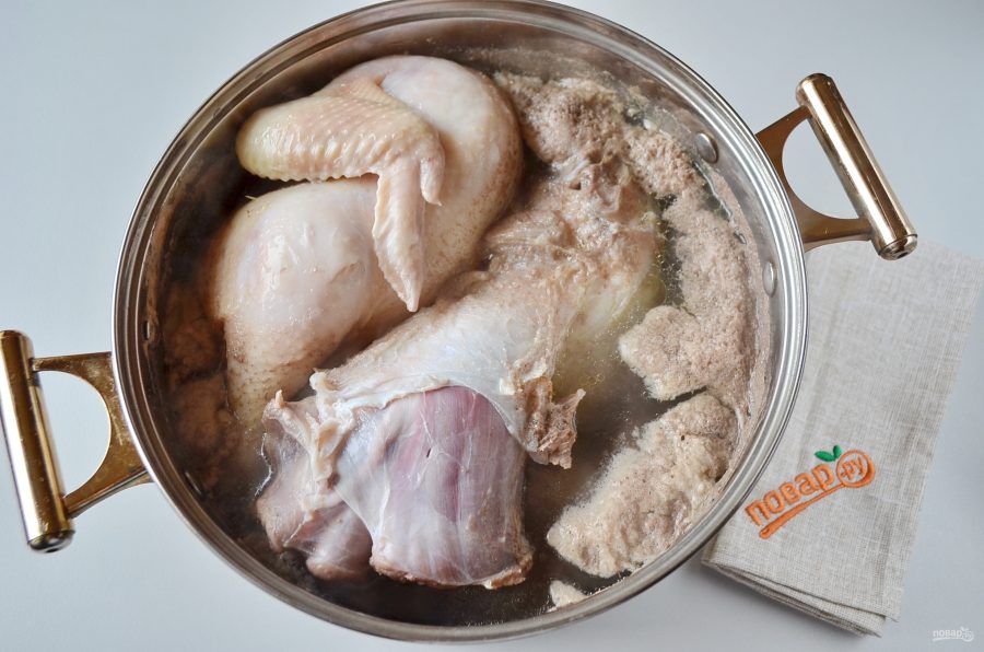 Домашний холодец из говядины и курицы