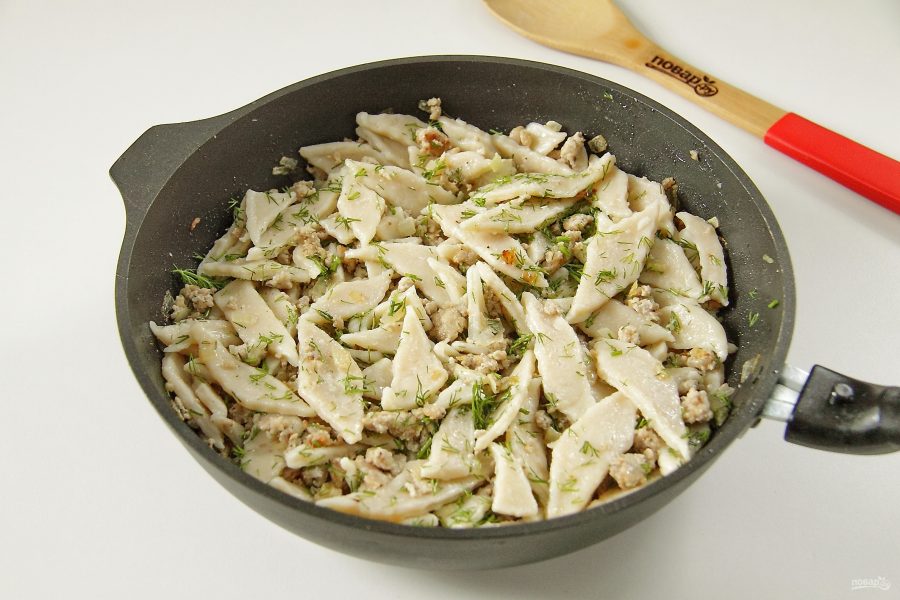 Ленивые пельмени с мясом