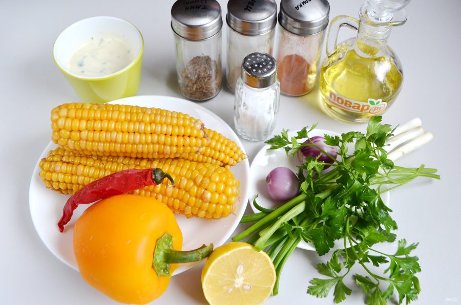 Мексиканский салат из кукурузы