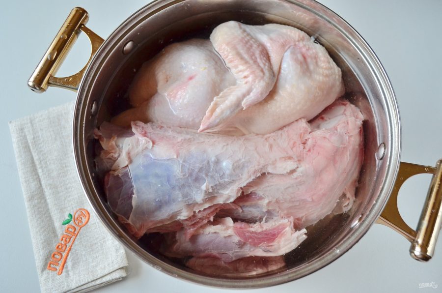 Домашний холодец из говядины и курицы