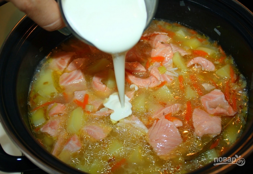 Финский суп из лосося