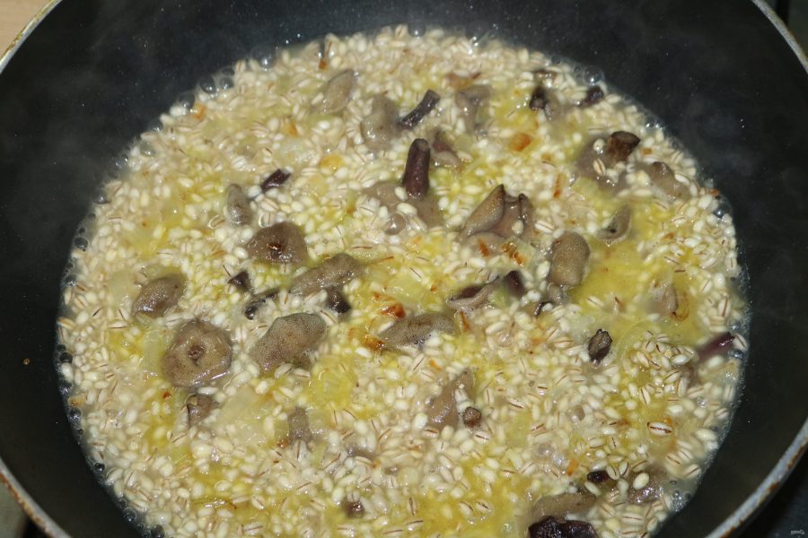 Перлотто с лесными грибами
